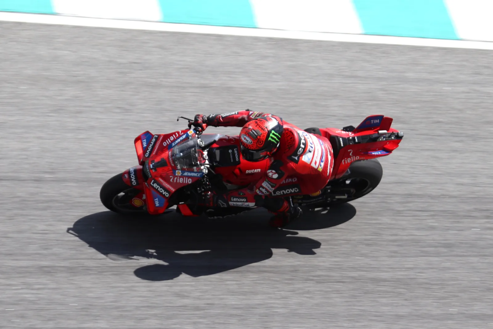 Francesco Bagnaia on his Ducati during the 2024 Malaysian Grand Prix. Archive image of the pre-2027 era.