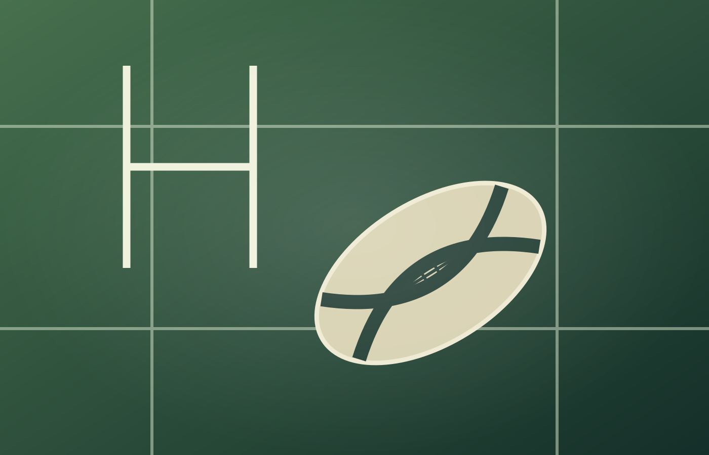Rugby illustrative editorial cover