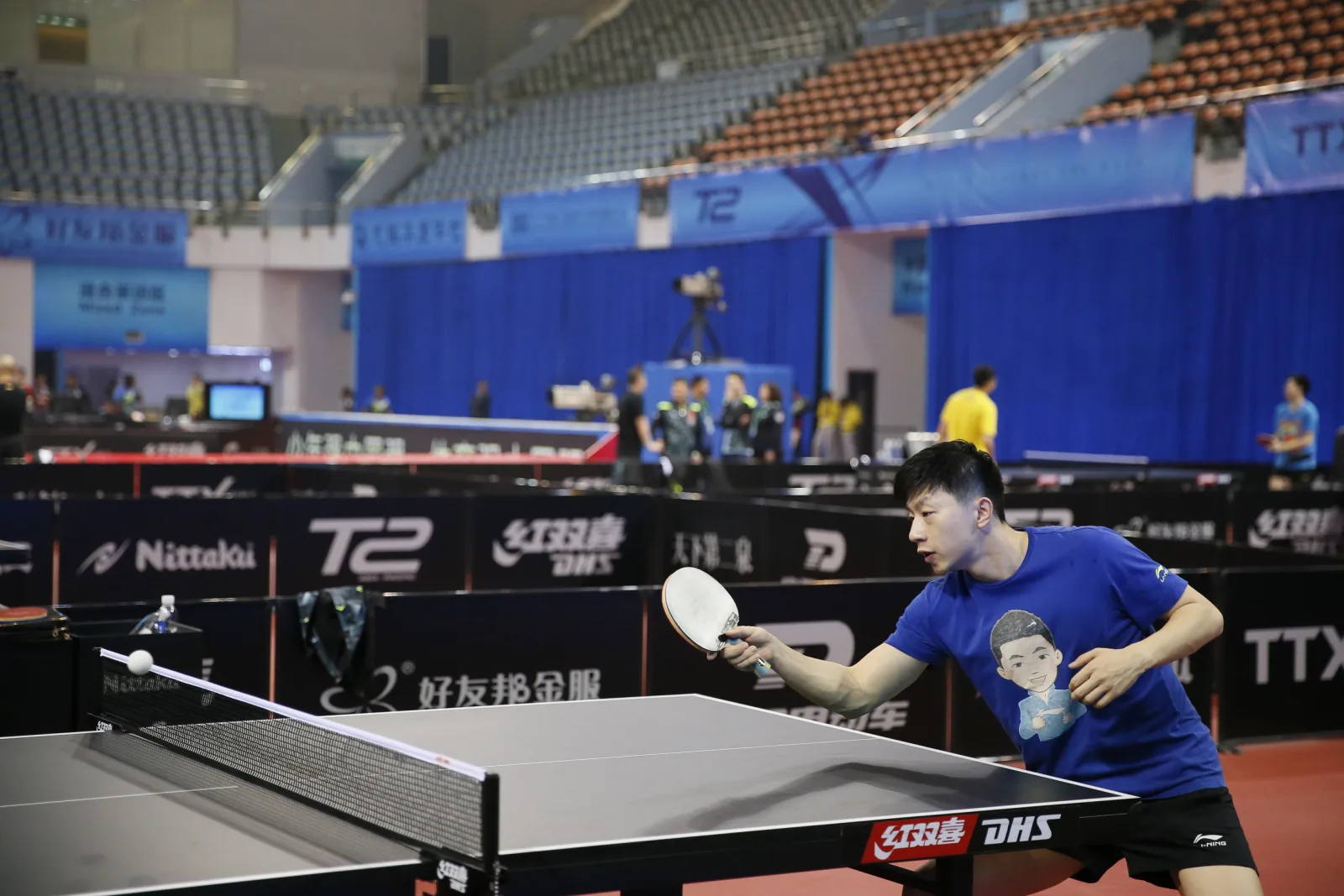 Ma Long at the 2017 Asian Table Tennis Championships in Wuxi, China.